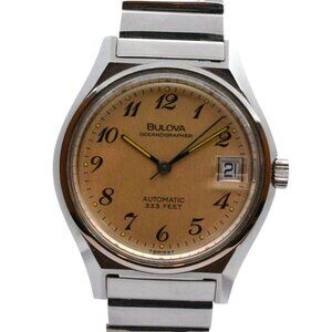 1979 Bulova Auto Oceanographer 35.5mm Watch Cal. 1132.10 Ref R-307 Original Band